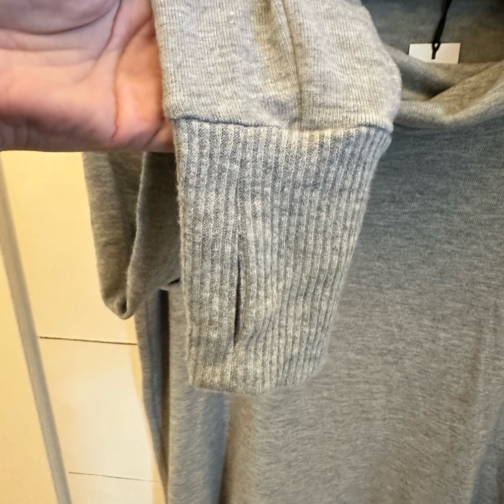 Nwt Mp Michael Stars Madison Gray Women Cowl Brushed Neck Quiet Luxury Sweater — image 3 of 8